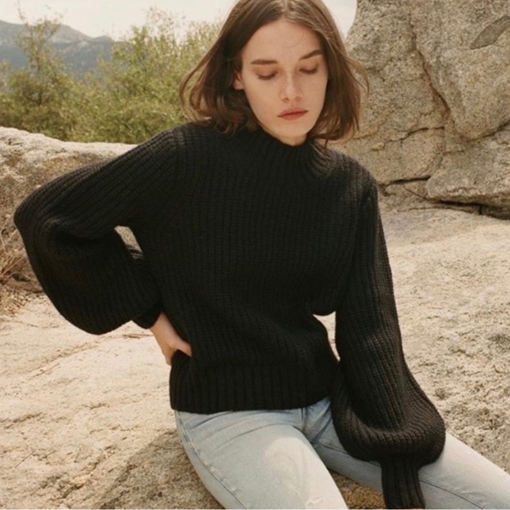 Doen | Lulu Alpaca Wool Sweater Black S